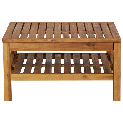 Tavolino da CaffÃ¨ 65x65x35 cm in Legno Massello di Acacia