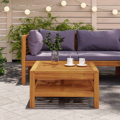 Tavolino da CaffÃ¨ 65x65x35 cm in Legno Massello di Acacia