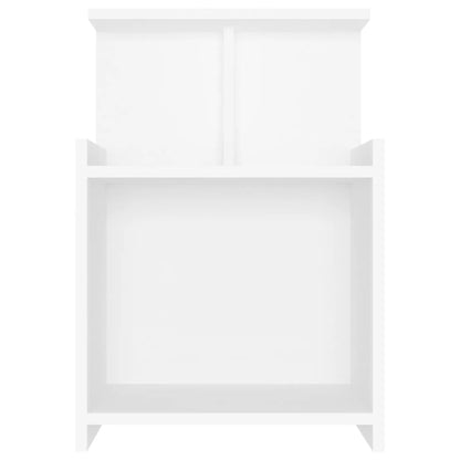 Comodino Bianco 40x35x60 cm in Legno Multistrato