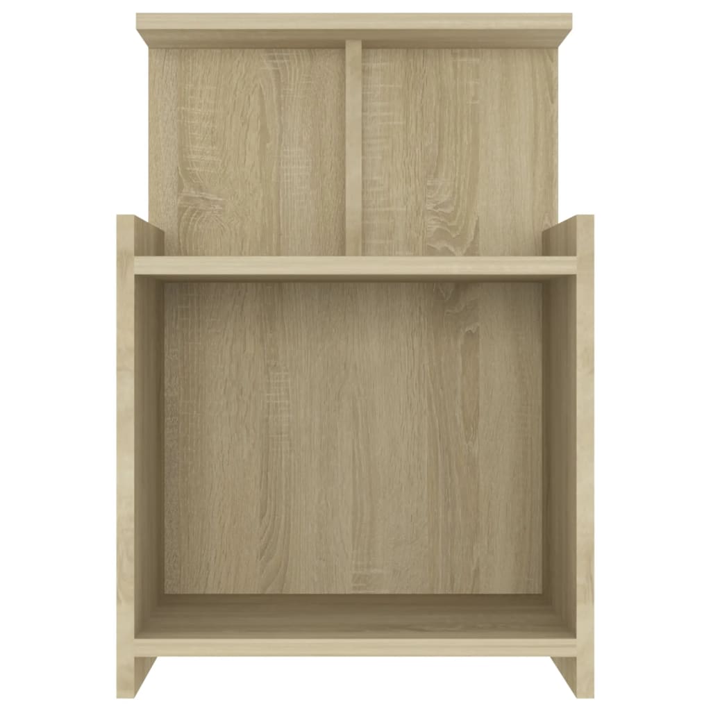 Comodini 2pz Rovere Sonoma 40x35x60 cm in Legno Multistrato