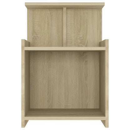 Comodini 2pz Rovere Sonoma 40x35x60 cm in Legno Multistrato