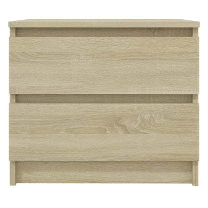 Comodini 2pz Rovere Sonoma 50x39x43,5 cm in Legno Multistrato