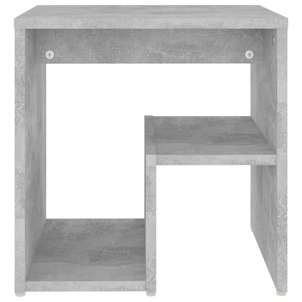 Comodini 2 pz Grigio Cemento 40x30x40 cm in Legno Multistrato