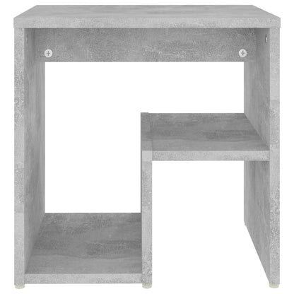 Comodini 2 pz Grigio Cemento 40x30x40 cm in Legno Multistrato