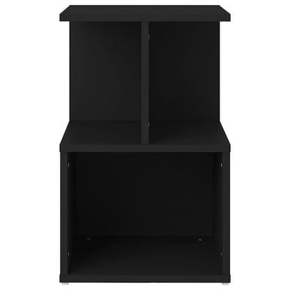 Comodino Nero 35x35x55 cm in Legno Multistrato