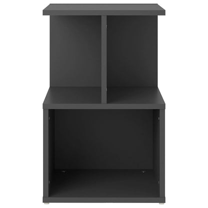 Comodini 2 pz Grigi 35x35x55 cm in Legno Multistrato