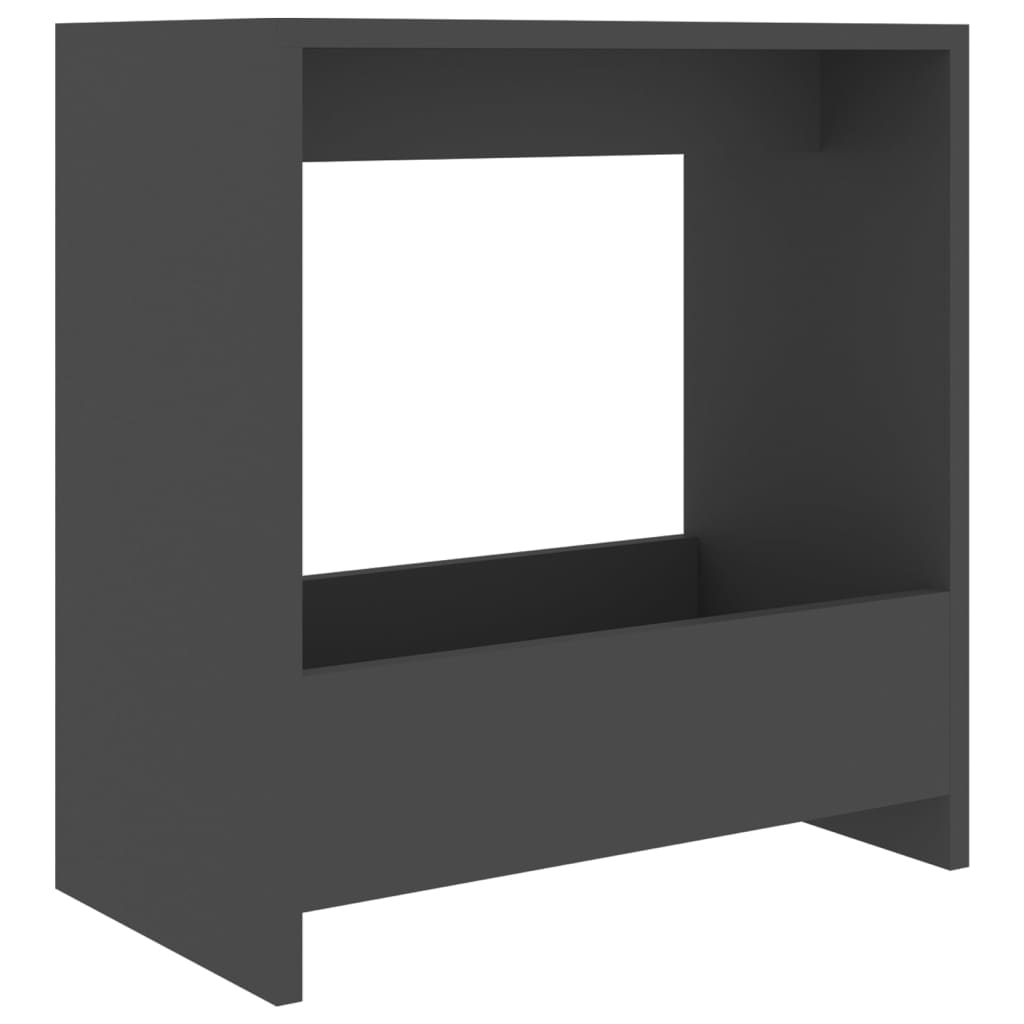 Tavolino Grigio 50x26x50 cm in Legno Multistrato
