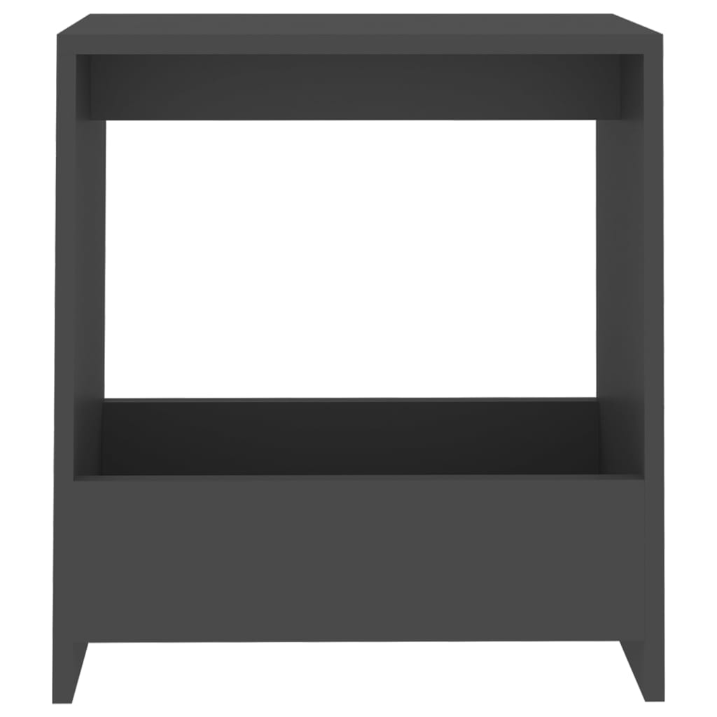 Tavolino Grigio 50x26x50 cm in Legno Multistrato