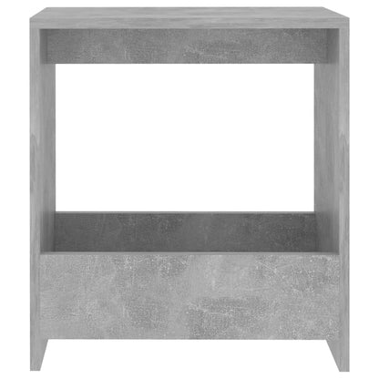 Tavolino Grigio Cemento 50x26x50 cm in Legno Multistrato