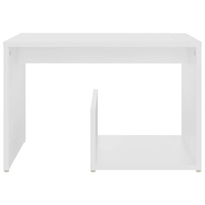 Tavolino Bianco 59x36x38 cm in Legno Multistrato