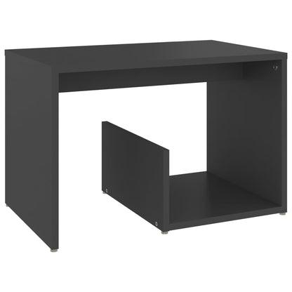 Tavolino Grigio 59x36x38 cm in Legno Multistrato