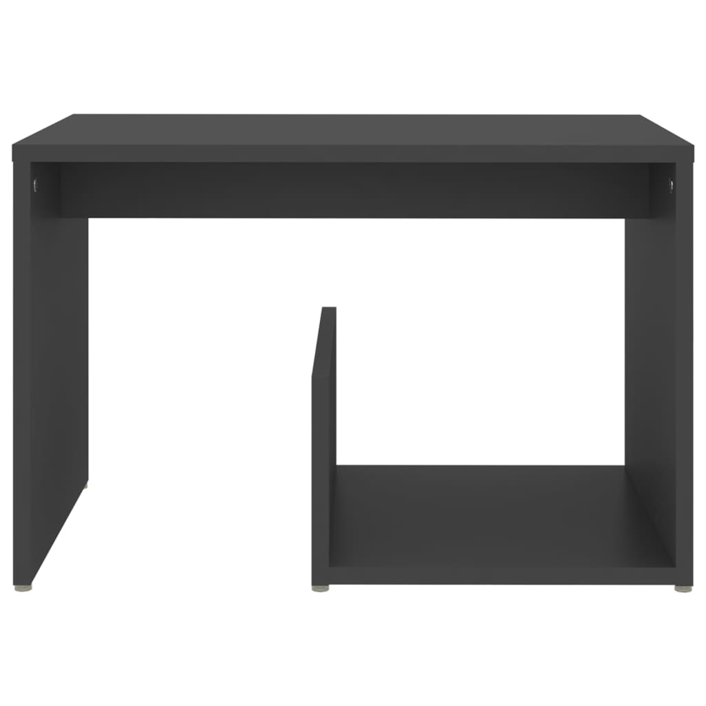 Tavolino Grigio 59x36x38 cm in Legno Multistrato
