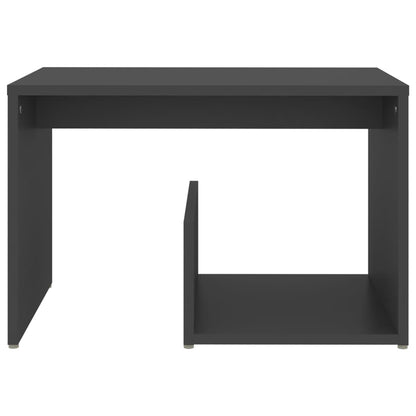 Tavolino Grigio 59x36x38 cm in Legno Multistrato