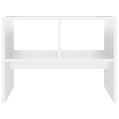 Tavolino Bianco 60x40x45 cm in Legno Multistrato