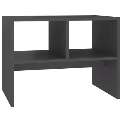 Tavolino Grigio 60x40x45 cm in Legno Multistrato