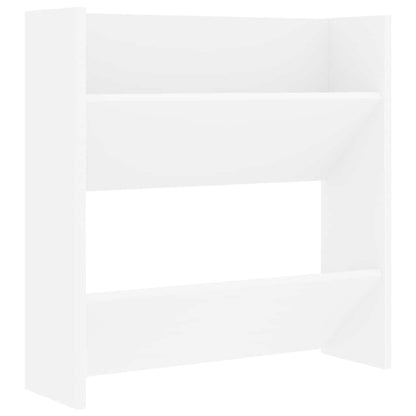 Scarpiere a Muro 4 pz Bianche 60x18x60 cm in Legno Multistrato