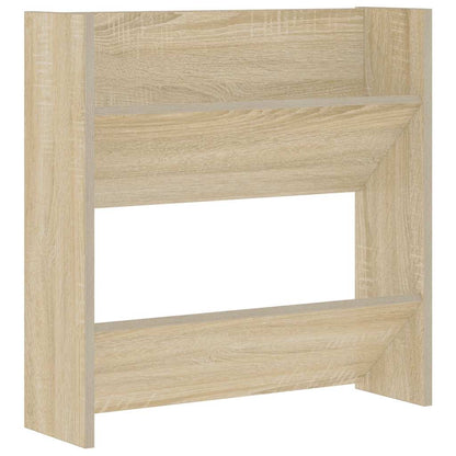 Scarpiere a Muro 2pz Rovere Sonoma 60x18x60cm Legno Multistrato
