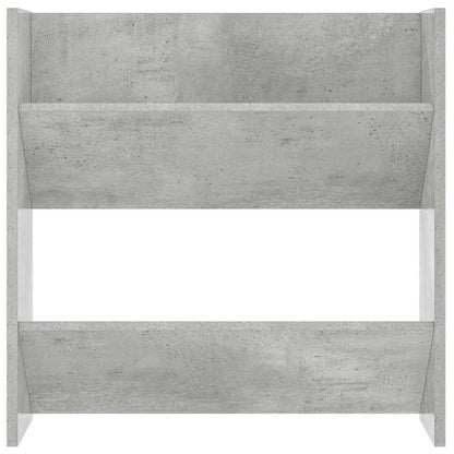 Scarpiera a Muro Grigio Cemento 60x18x60cm in Legno Multistrato