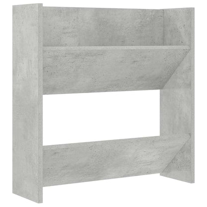 Scarpiere Muro 2pz Grigio Cemento 60x18x60cm Legno Multistrato