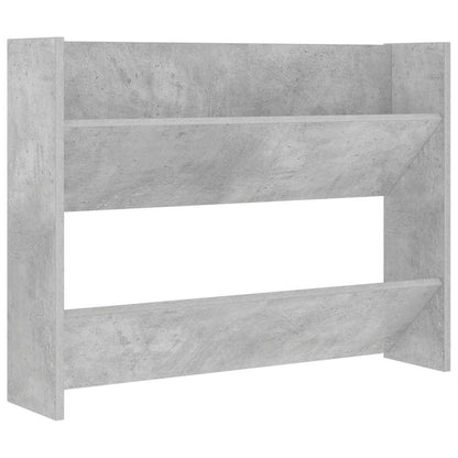 Scarpiere Muro 2pz Grigio Cemento 80x18x60cm Legno Multistrato