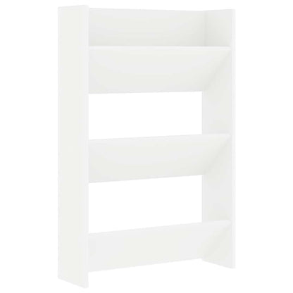 Scarpiere a Muro 2pz Bianche 60x18x90 cm in Legno Multistrato