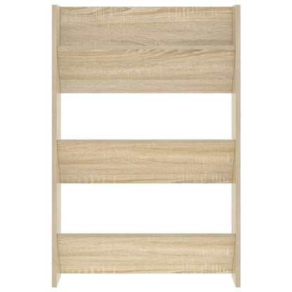 Scarpiera a Muro Rovere Sonoma 60x18x90 cm in Legno Multistrato