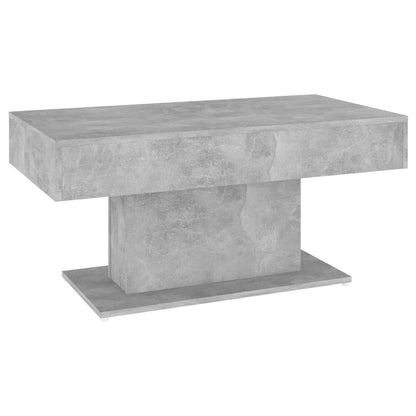 Tavolino da Salotto Grigio Cemento 96x50x45cm Legno Multistrato