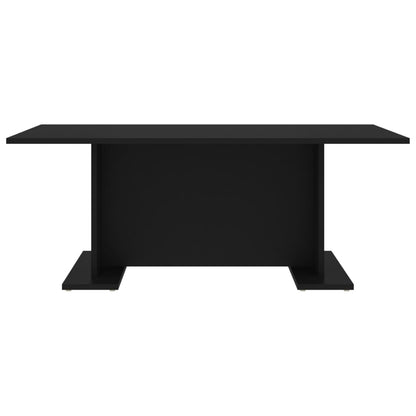 Tavolino da Salotto Nero 103,5x60x40 cm in Legno Multistrato