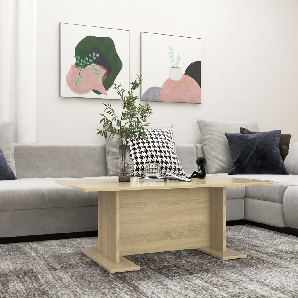 Tavolino Salotto Rovere Sonoma 103,5x60x40 cm Legno Multistrato