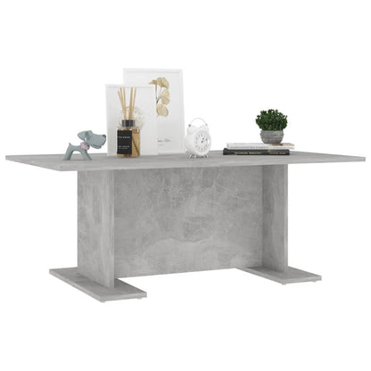 Tavolino Salotto Grigio Cemento 103,5x60x40cm Legno Multistrato
