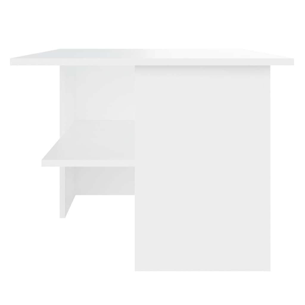 Tavolino da Salotto Bianco 90x60x46,5 cm in Legno Multistrato