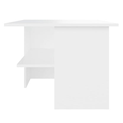 Tavolino da Salotto Bianco 90x60x46,5 cm in Legno Multistrato