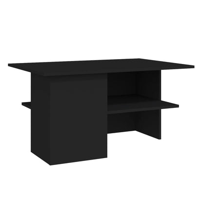 Tavolino da Salotto Nero 90x60x46,5 cm in Legno Multistrato