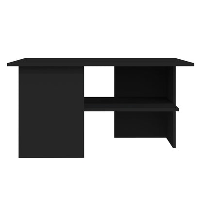 Tavolino da Salotto Nero 90x60x46,5 cm in Legno Multistrato