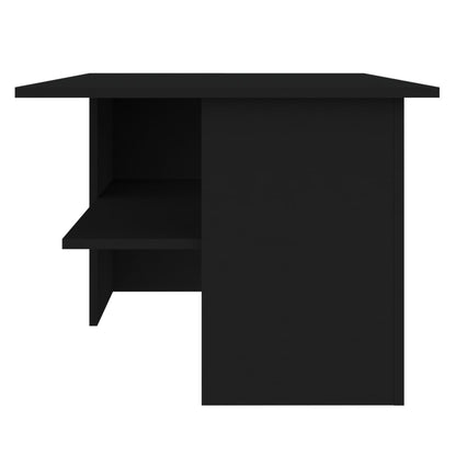 Tavolino da Salotto Nero 90x60x46,5 cm in Legno Multistrato