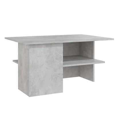 Tavolino Salotto Grigio Cemento 90x60x46,5 cm Legno Multistrato