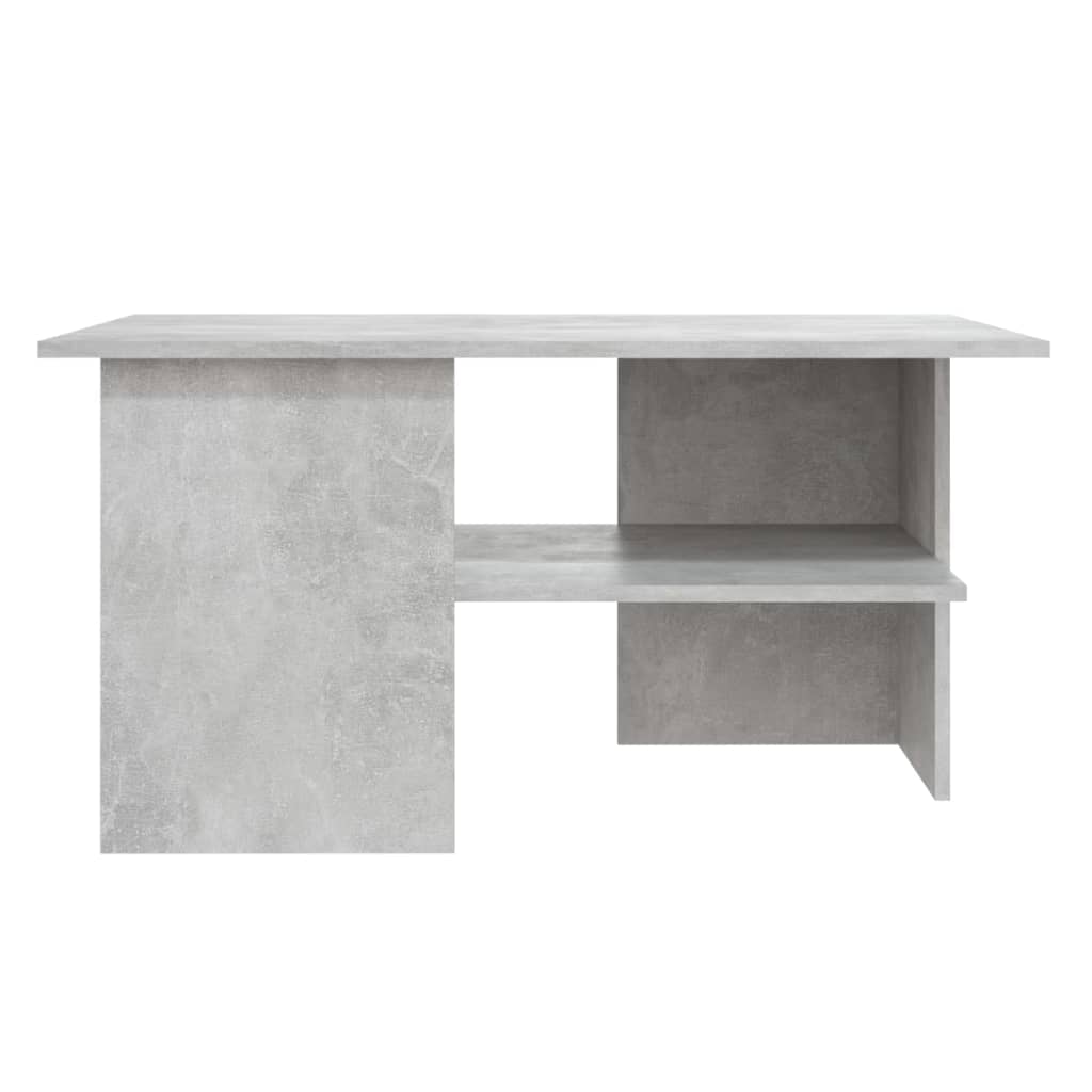 Tavolino Salotto Grigio Cemento 90x60x46,5 cm Legno Multistrato