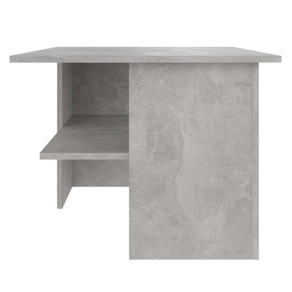 Tavolino Salotto Grigio Cemento 90x60x46,5 cm Legno Multistrato