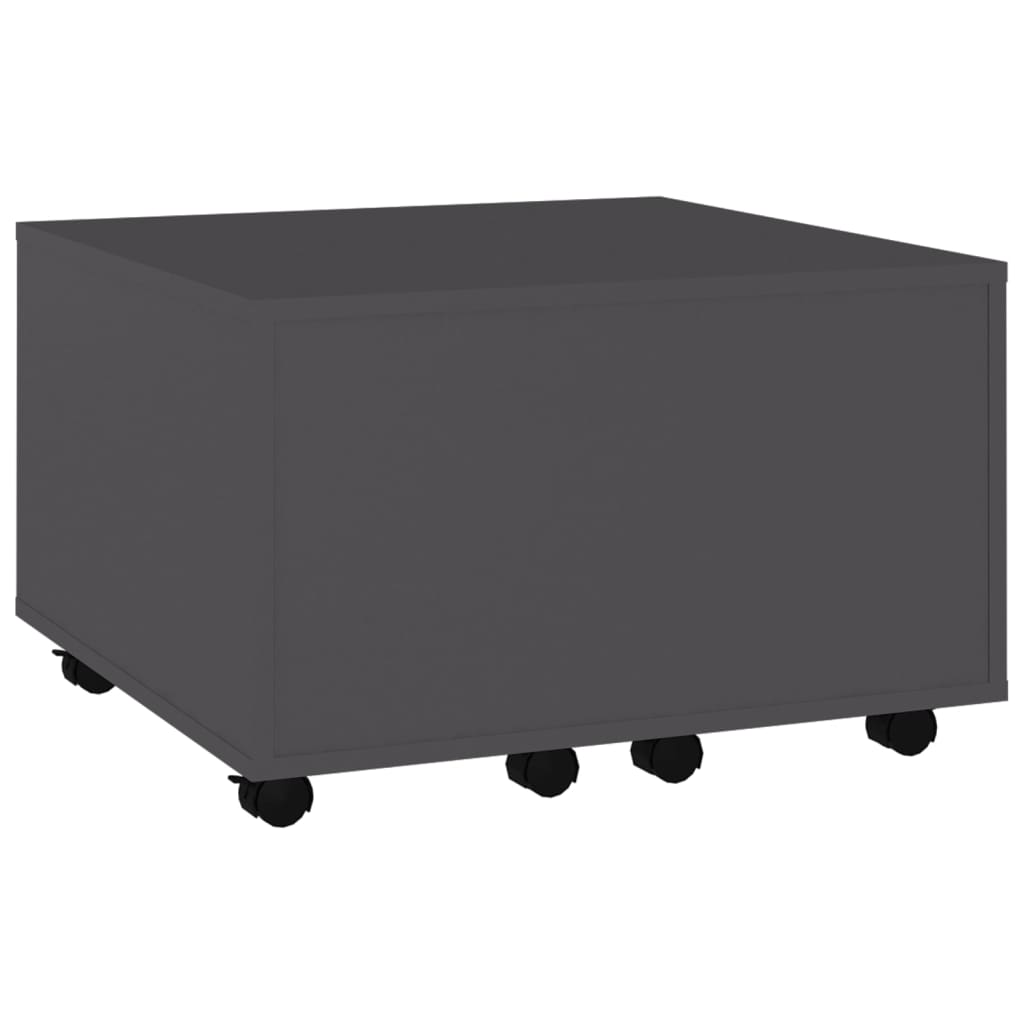 Tavolino da Salotto Grigio 60x60x38 cm in Legno Multistrato
