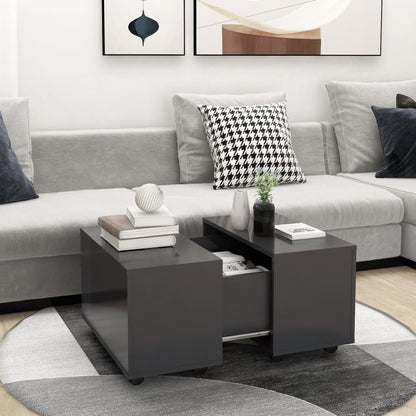 Tavolino da Salotto Grigio 60x60x38 cm in Legno Multistrato