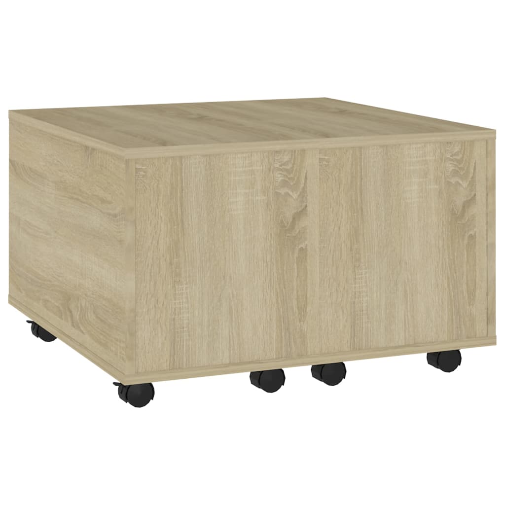 Tavolino da Salotto Rovere Sonoma 60x60x38 cm Legno Multistrato