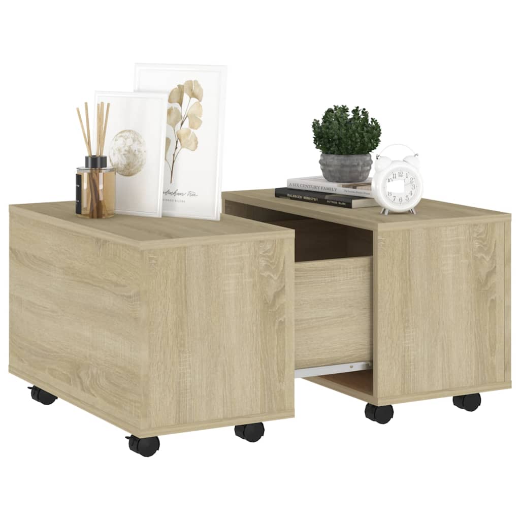 Tavolino da Salotto Rovere Sonoma 60x60x38 cm Legno Multistrato