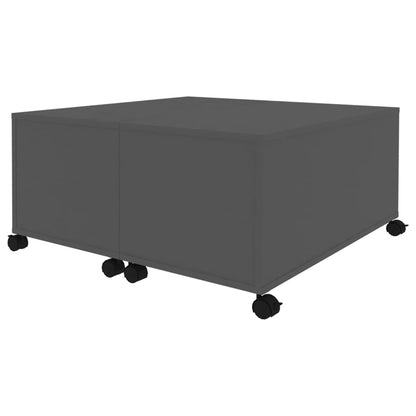 Tavolino da Salotto Grigio 75x75x38 cm in Legno Multistrato