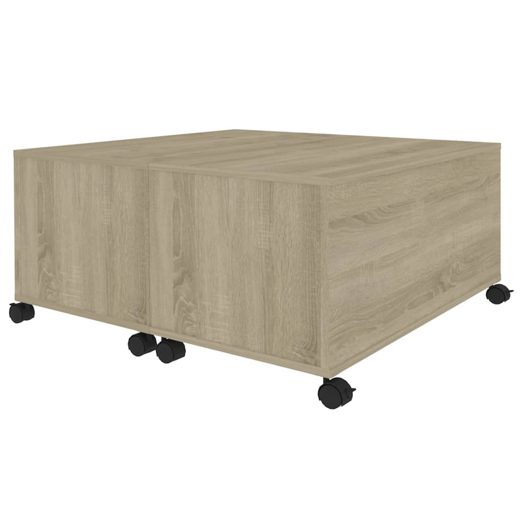 Tavolino da Salotto Rovere Sonoma 75x75x38 cm Legno Multistrato
