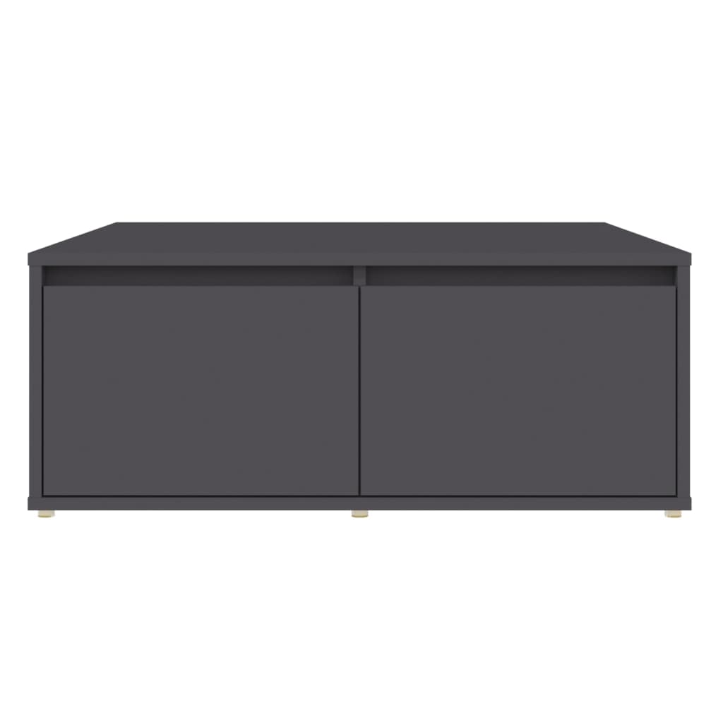Tavolino da Salotto Grigio 80x80x31 cm in Legno Multistrato