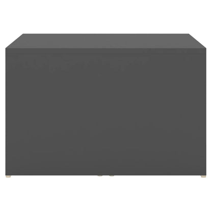 Set Tavolini Incastro Grigio 3pz 60x60x38 cm Legno Multistrato