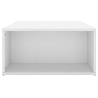 Tavolino da Salotto Bianco 90x67x33 cm in Legno Multistrato