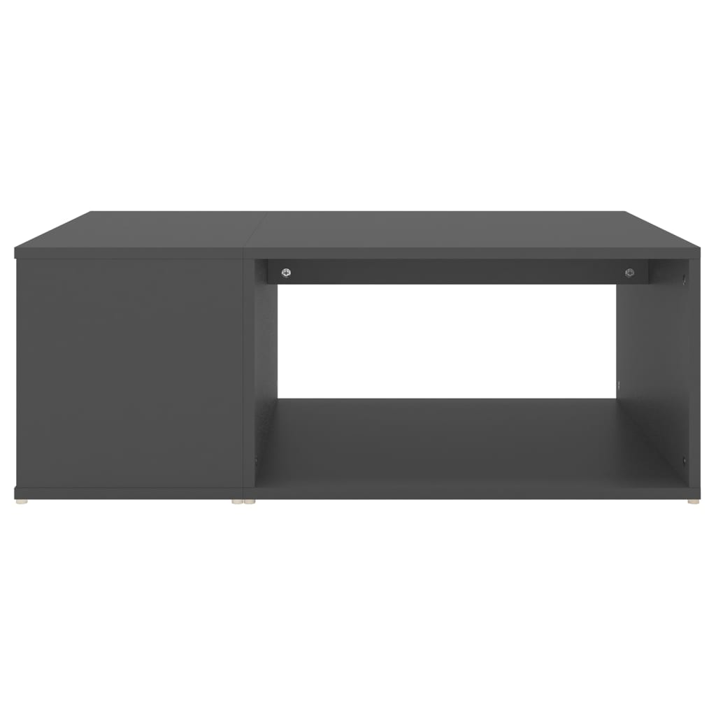 Tavolino da Salotto Grigio 90x67x33 cm in Legno Multistrato