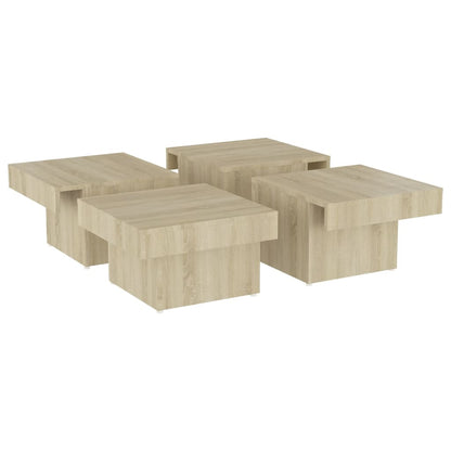 Tavolino da Salotto Rovere Sonoma 90x90x28 cm Legno Multistrato