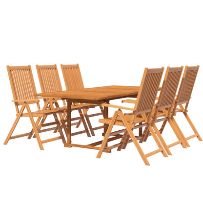 Set Mobili da Pranzo da Giardino 7 pz Legno Massello di Acacia